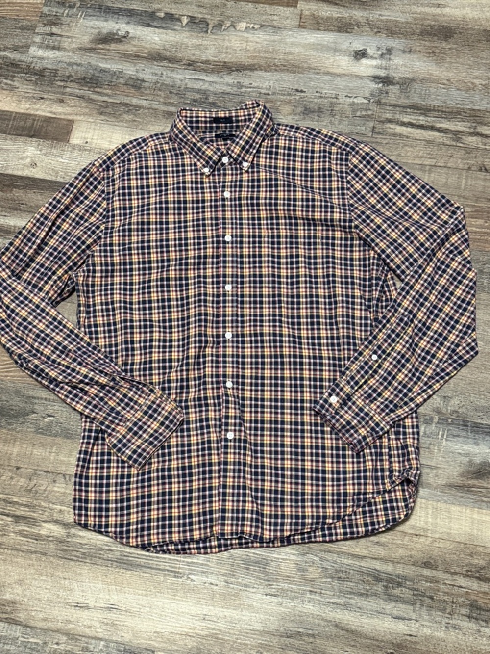J. Crew Men’s Slim Fit Button Down Plaid Shirt Size XL
